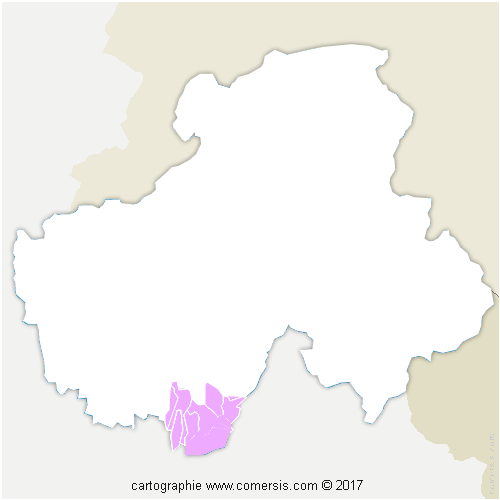 Communauté de Communes des sources du lac d'Annecy cartographie