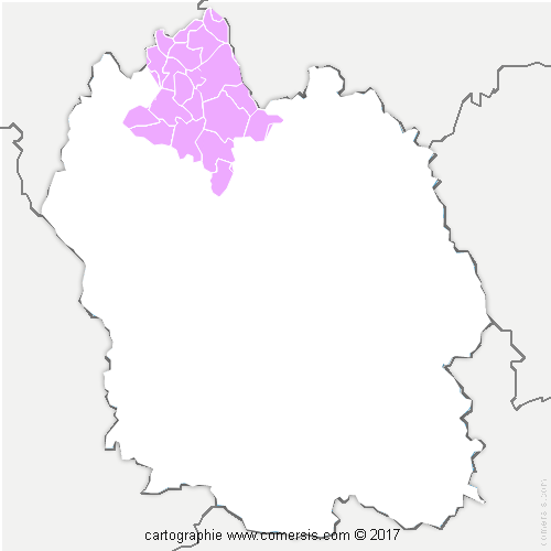 Communauté de Communes des Terres d'Apcher-Margeride-Aubrac cartographie