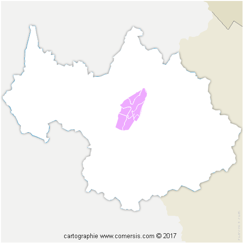 Communauté de Communes des Vallées d'Aigueblanche cartographie