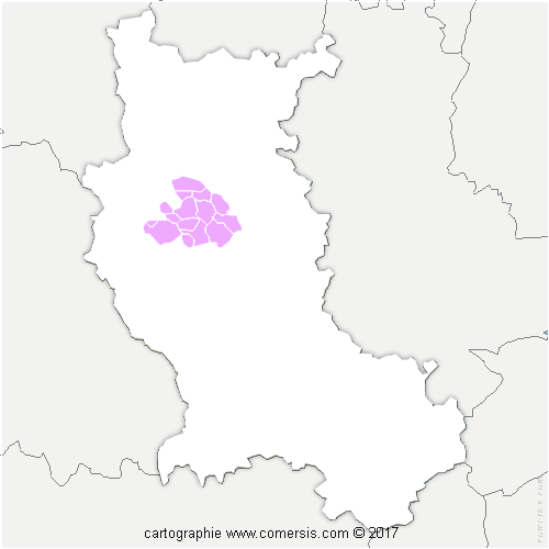 Communauté de Communes des Vals d'Aix et Isable cartographie