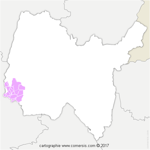 Communauté de Communes Dombes Saône Vallée cartographie