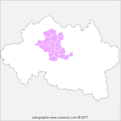 Communauté de Communes du Bocage Bourbonnais cartographie