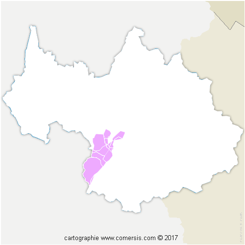 Communauté de Communes du Canton de La Chambre cartographie