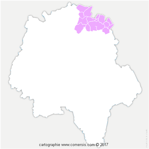 Communauté de Communes du Castelrenaudais cartographie