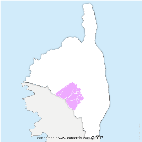 Communauté de Communes du Centre Corse cartographie