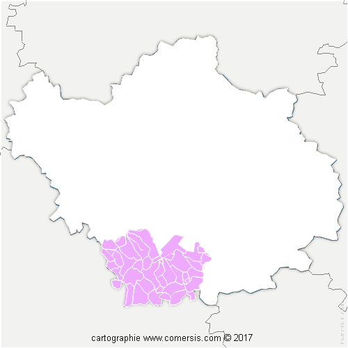 Communauté de Communes du Chaourçois et du Val d'Armance cartographie