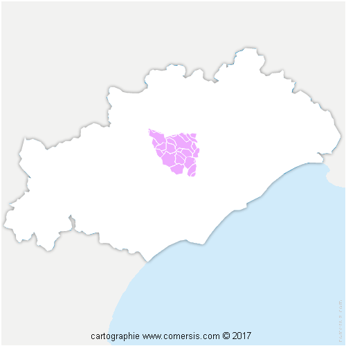 Communauté de Communes du Clermontais cartographie