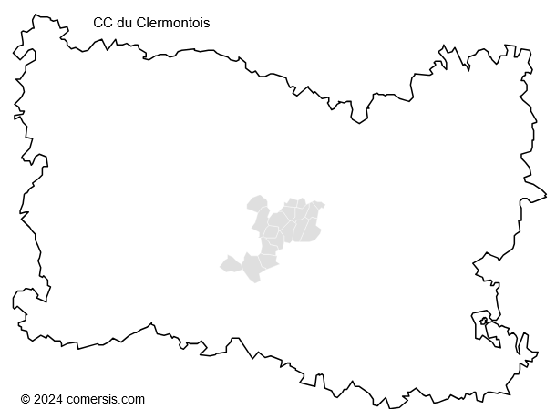 Communauté de Communes du Clermontois cartographie