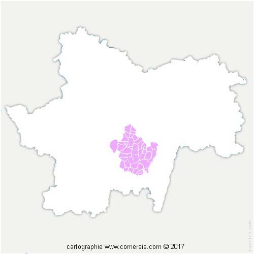 Communauté de Communes du Clunisois cartographie