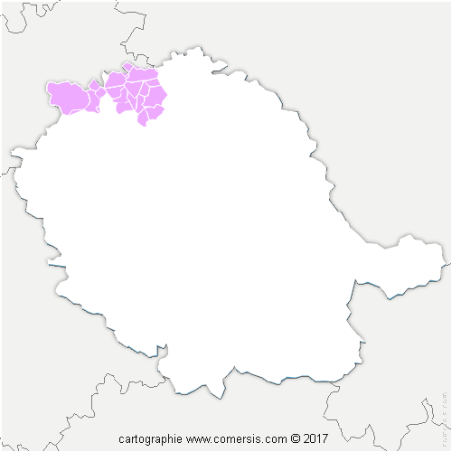 Communauté de Communes du Cordais et du Causse (4 C) cartographie