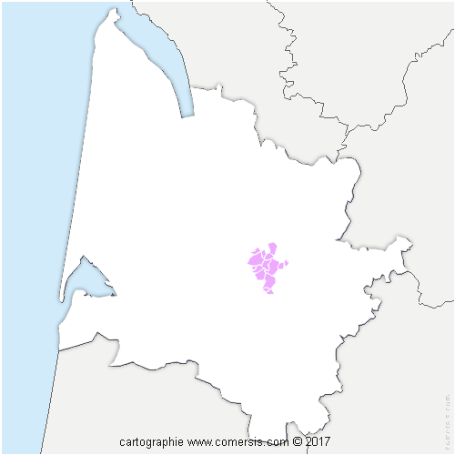Communauté de Communes du Créonnais cartographie