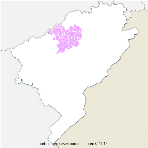Communauté de Communes du Doubs Baumois cartographie