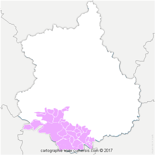 Communauté de Communes du Grand Châteaudun cartographie
