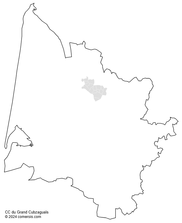 Communauté de Communes du Grand Cubzaguais cartographie