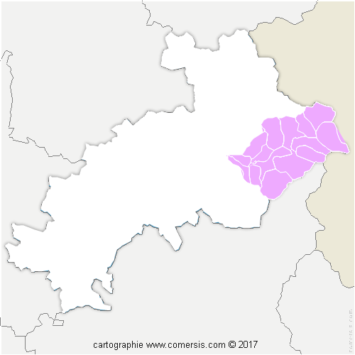 Communauté de Communes du Guillestrois et du Queyras cartographie