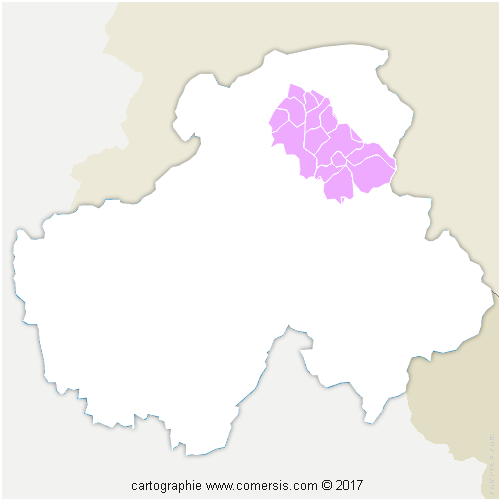 Communauté de Communes du Haut-Chablais cartographie