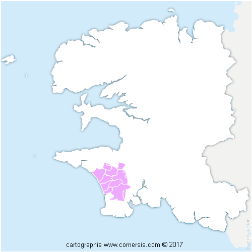 Communauté de Communes du Haut Pays Bigouden cartographie