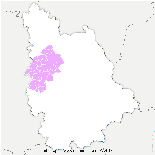 Communauté de Communes du Haut-Poitou cartographie