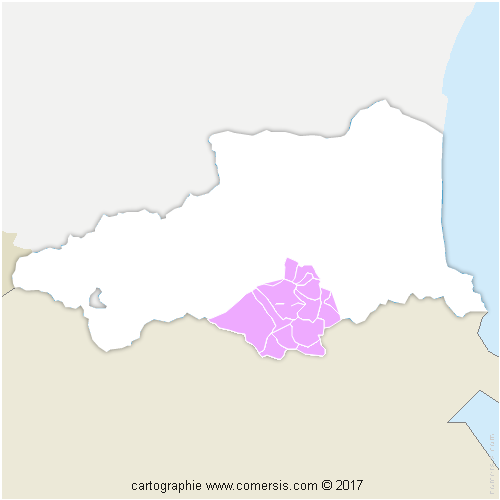 Communauté de Communes du Haut Vallespir cartographie