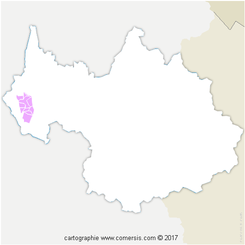 Communauté de Communes du Lac d'Aiguebelette (CCLA) cartographie