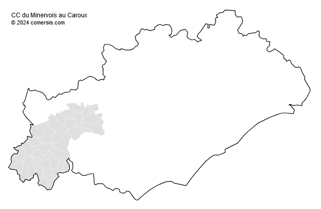 Communauté de Communes du Minervois au Caroux cartographie