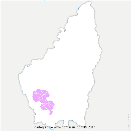 Communauté de Communes du Pays Beaume-Drobie cartographie