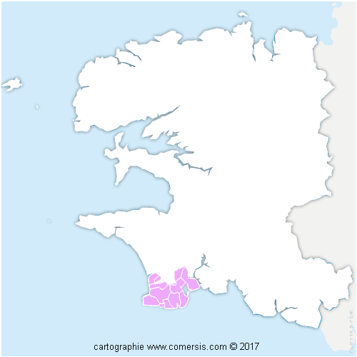 Communauté de Communes du Pays Bigouden Sud cartographie