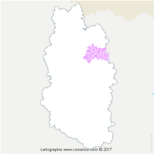 Communauté de Communes du Pays d'Etain cartographie