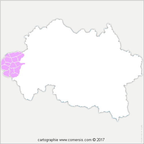 Communauté de Communes du Pays d'Huriel cartographie