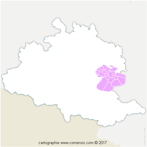 Communauté de Communes du Pays d'Olmes cartographie