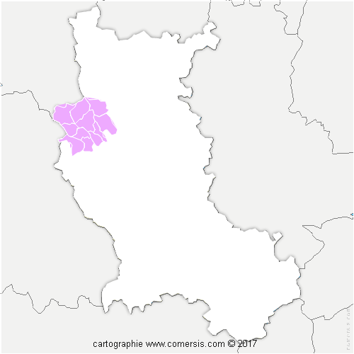 Communauté de Communes du Pays d'Urfé cartographie