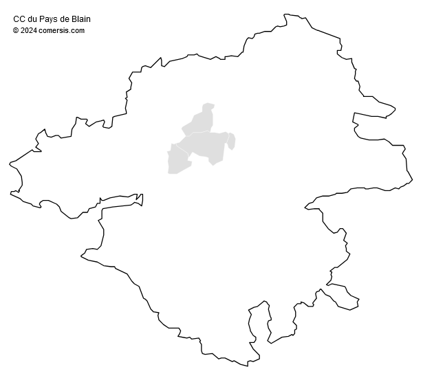 Communauté de Communes du Pays de Blain cartographie