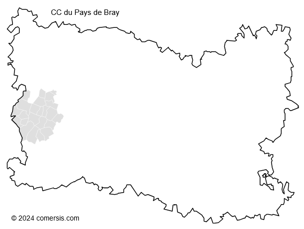 Communauté de Communes du Pays de Bray cartographie