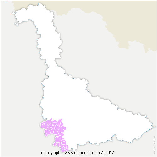 Communauté de Communes du Pays de Colombey et du Sud Toulois cartographie