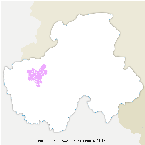 Communauté de Communes du Pays de Cruseilles cartographie