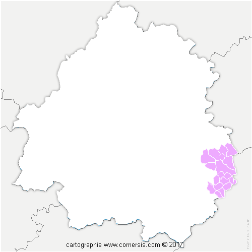 Communauté de Communes du Pays de Fénelon cartographie