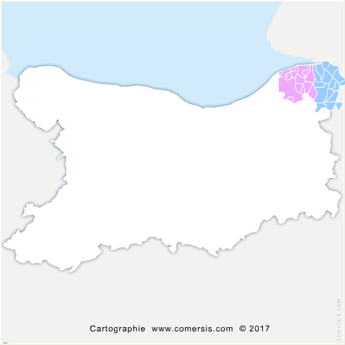 Communauté de Communes du Pays de Honfleur-Beuzeville cartographie