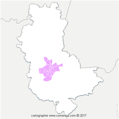 Communauté de Communes du Pays de l'Arbresle (CCPA) cartographie