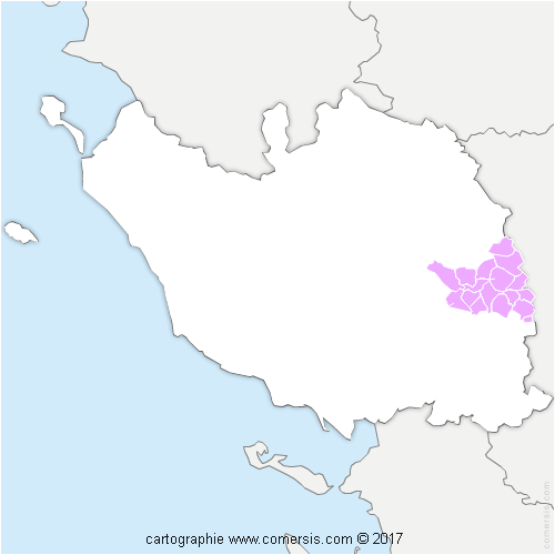 Communauté de Communes du Pays de la Châtaigneraie cartographie