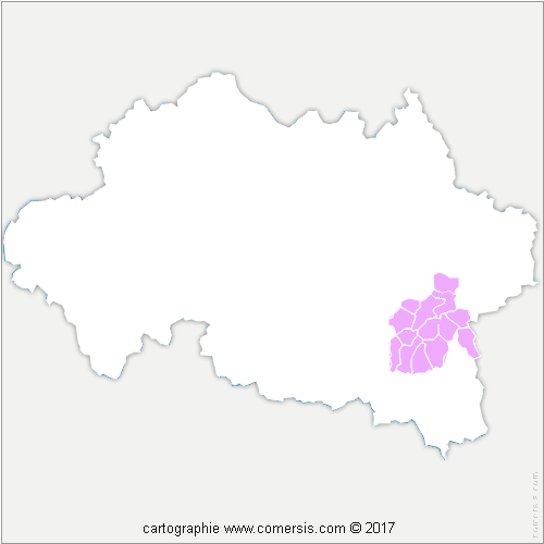 Communauté de Communes du Pays de Lapalisse cartographie