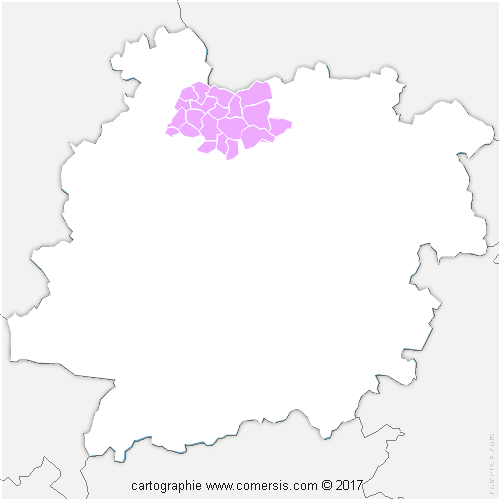 Communauté de Communes du Pays de Lauzun cartographie