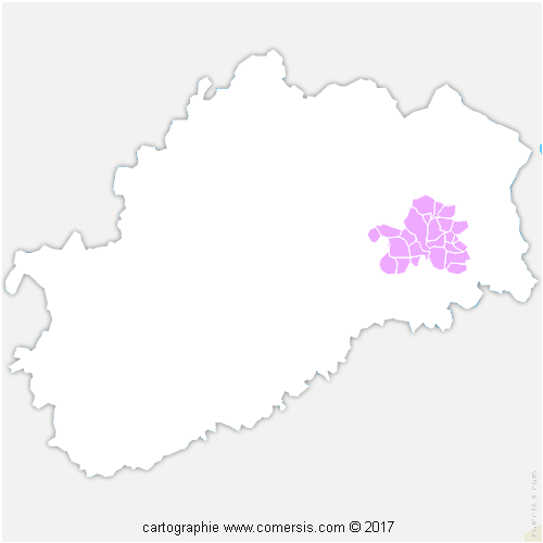Communauté de Communes du Pays de Lure cartographie