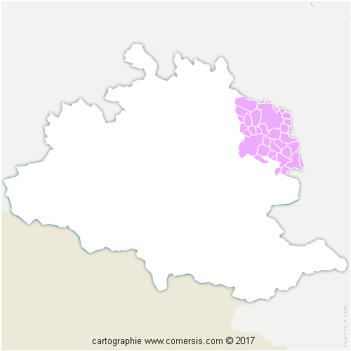 Communauté de Communes du Pays de Mirepoix cartographie