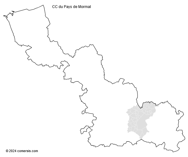 Communauté de Communes du Pays de Mormal cartographie