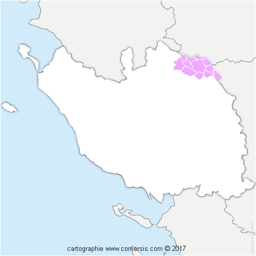 Communauté de Communes du Pays de Mortagne cartographie