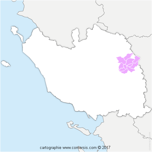 Communauté de Communes du Pays de Pouzauges cartographie