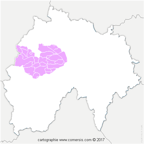 Communauté de Communes du Pays de Salers cartographie