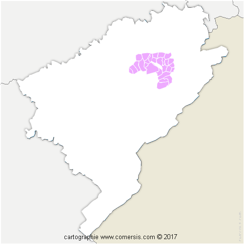 Communauté de Communes du Pays de Sancey-Belleherbe cartographie
