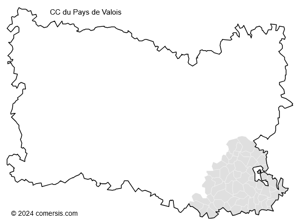 Communauté de Communes du Pays de Valois cartographie