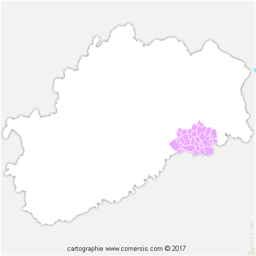 Communauté de Communes du Pays de Villersexel cartographie